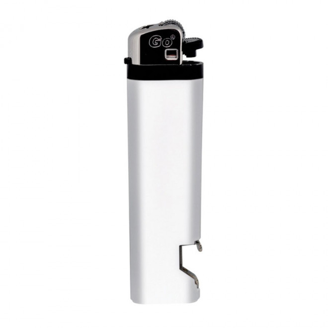 EXPRESS 72H - BRIQUET JETABLE DECAPSULEUR PUBLICITAIRE 'DRAGONI' - blanc