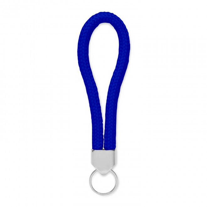 PORTE CLE CORDE PERSONNALISABLE 'KALOU' - bleu royal