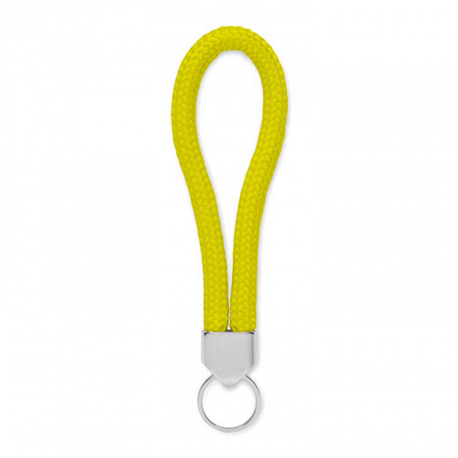 PORTE CLE CORDE PERSONNALISABLE 'KALOU' - jaune