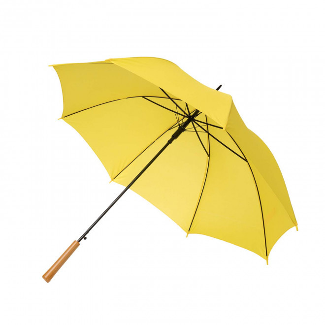 PARAPLUIE PERSONNALISABLE MANCHE DROIT AUTO 'ABERDEEN' - jaune