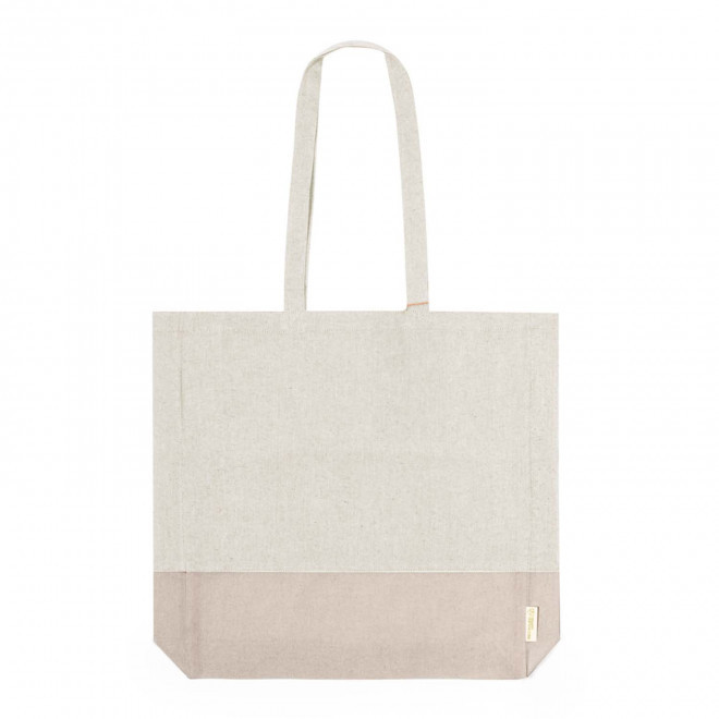 SAC SHOPPING SOUFFLET RECYCLE PERSONNALISABLE 'FORCOLA' - naturel