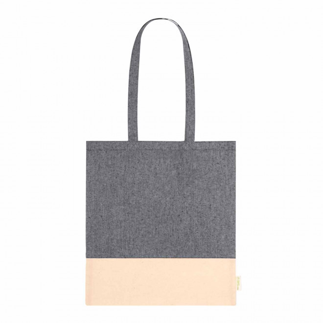 SAC SHOPPING RECYCLE PERSONNALISABLE 'FORCOLA' - noir