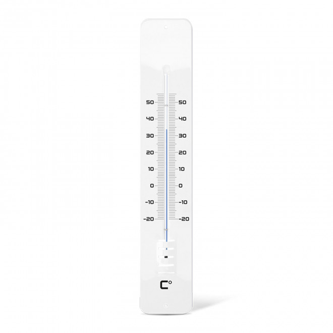 TERMOMETRE METAL PERSONNALISABLE 'HODLI' - blanc