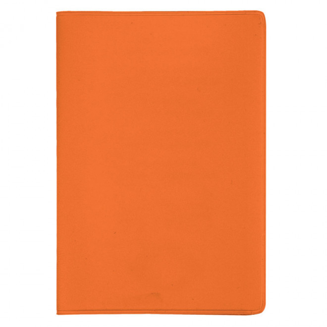 COUVERTURE DE PASSEPORT PERSONNALISABLE 'VIAJE' - orange