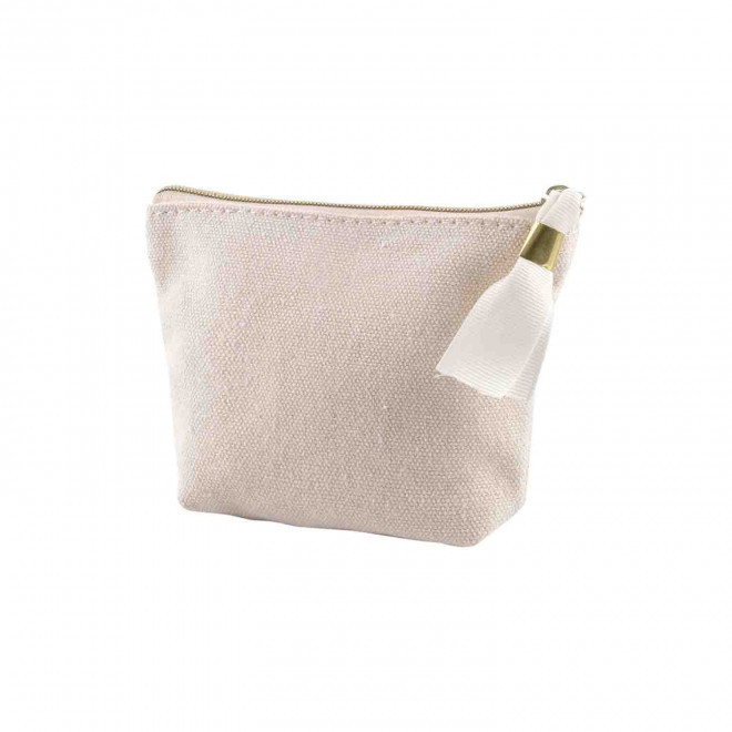 PORTE MONNAIE COTON RECYCLE PERSONNNALISABLE 'PEZOS' - blanc