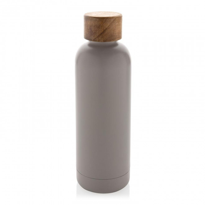 BOUTEILLE ISOTHERME 500ML RECYCLE PERSONNALISABLE 'BEVA' - gris