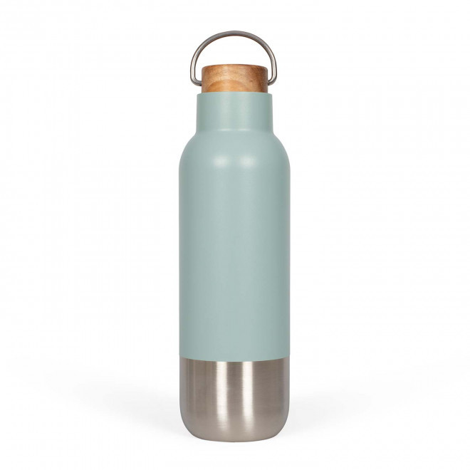 BOUTEILLE ISOTHERME RECYCLE 650ML PERSONNALISABLE 'LEVIA' - bleu