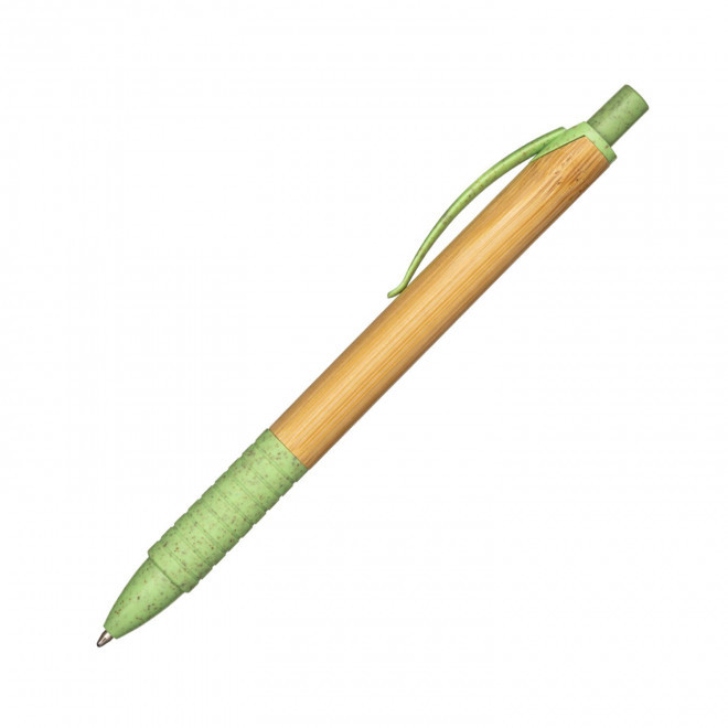 STYLO EN BAMBOU PERSONNALISBLE 'BAMGRIP' - vert