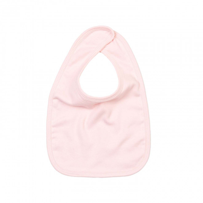 BAVOIR BEBE PERSONNALISABLE 'BABY BIB' - rose pale
