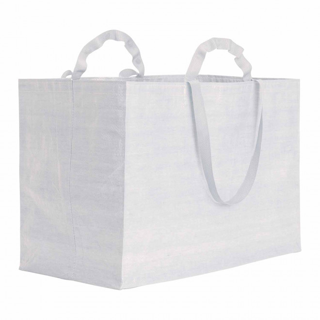 CABAS EN PP TISSE PERSONNALISABLE 'MAXI PESCARA' - blanc