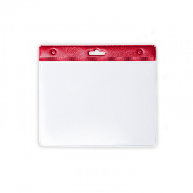 PORTE BADGE 'KARELI COLOR' - rouge