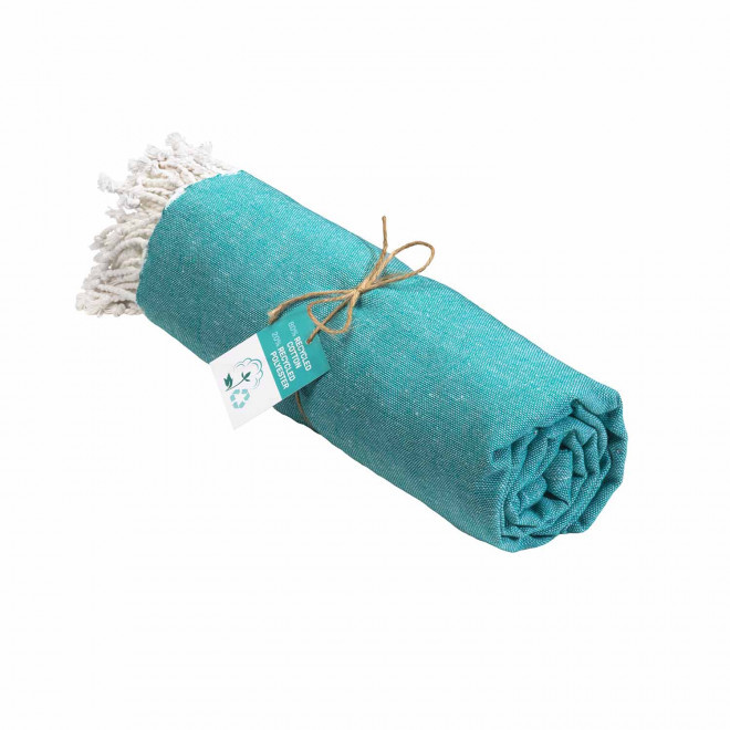 PAREO/FOUTA PERSONNALISABLE 'HORTENSE 180 RECYCLE UNI' - vert