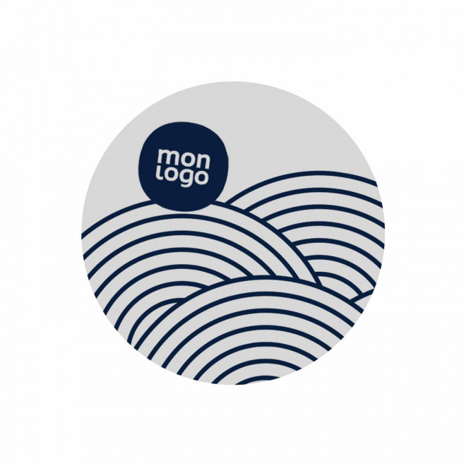 DESSOUS DE VERRE PERSONNALISABLE CARTON 'BINOU' - rond