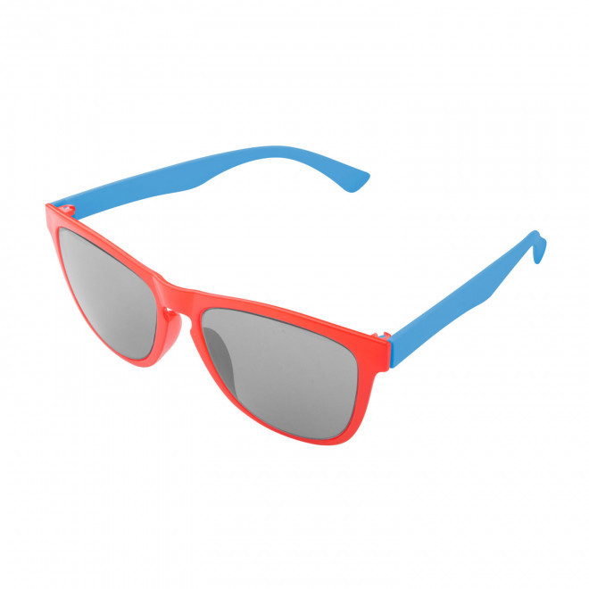 LUNETTES SOLEIL PERSONNALISABLES MIX & MATCH 'SUNWAY' - rouge/bleu