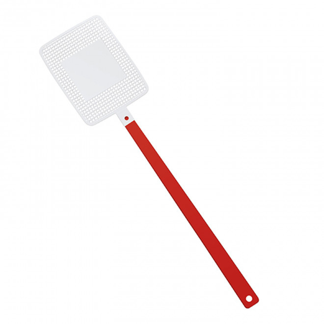 TAPETTE A MOUCHE PERSONNALISABLE MIX&MATCH 'FLYVE' - rouge/blanc