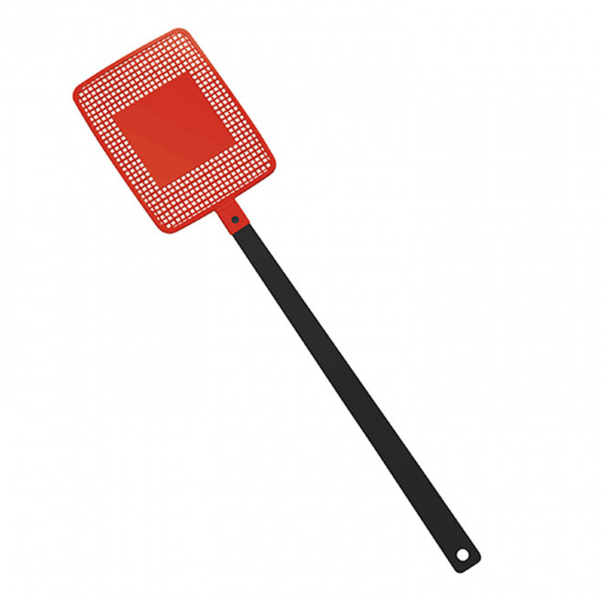 TAPETTE A MOUCHE PERSONNALISABLE MIX&MATCH 'FLYVE' - noir/rouge