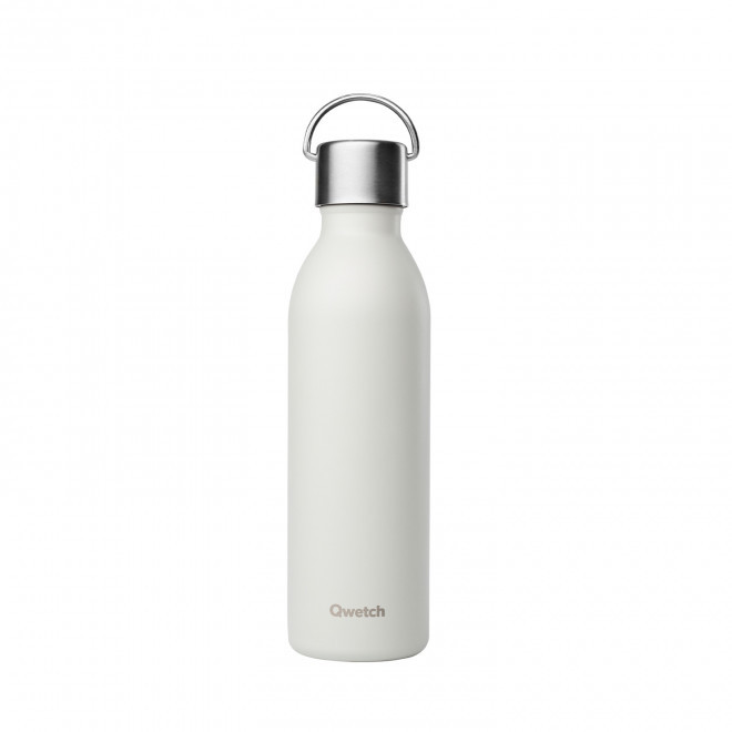 BOUTEILLE ISOTHERME PERSONNALISABLE QWETCH® 'ACTIVE' 600ML - gris