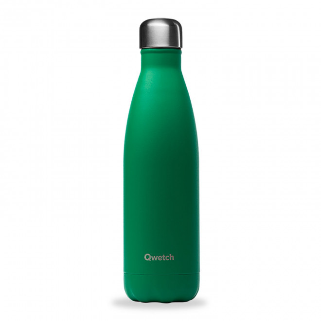 BOUTEILLE ISOTHERME PERSONNALISABLE INOX '500 ML QWETCH®' - vert clair