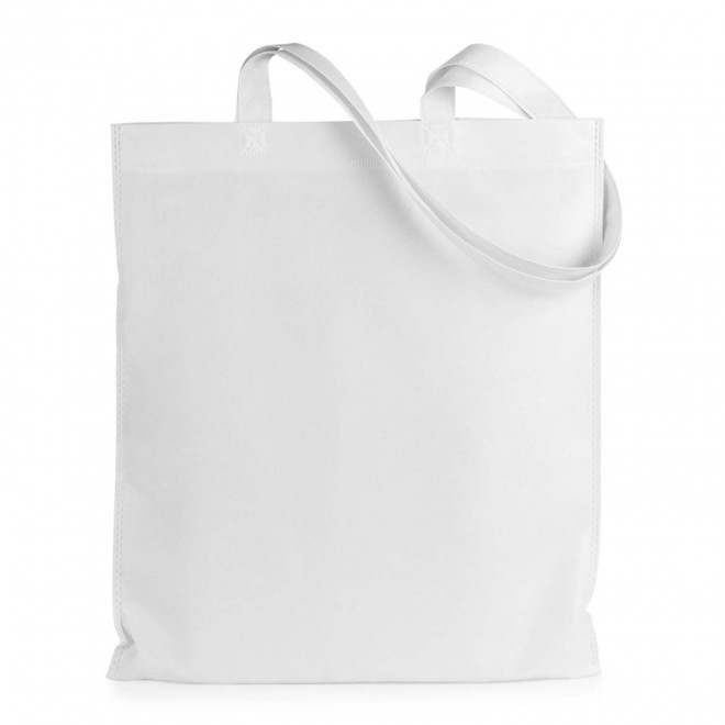 SAC SHOPPING PERSONNALISABLE ANSES LONGUES 'BONITO 70 GR' - blanc