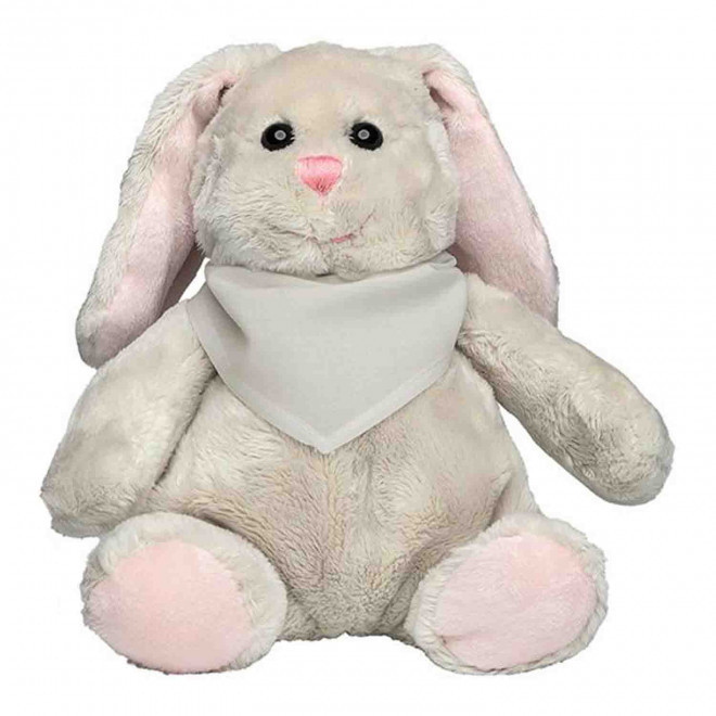 PELUCHE LAPIN PERSONNALISABLE 'KANOU BANDANA' - naturel