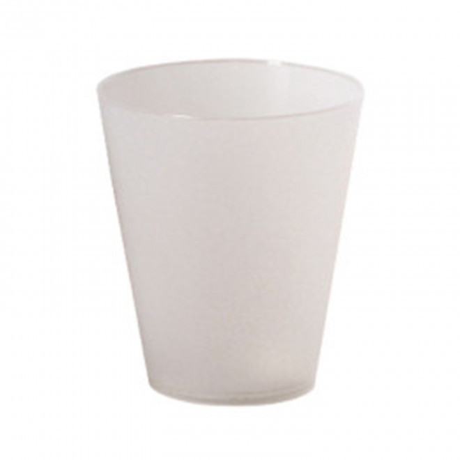 GOBELET A CAFE RÉUTILISABLE PERSONNALISABLE 10 CL 'CUP'  - transparent givré