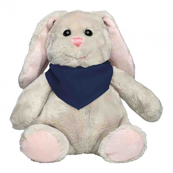 PELUCHE LAPIN PERSONNALISABLE 'KANOU BANDANA' - bleu foncé