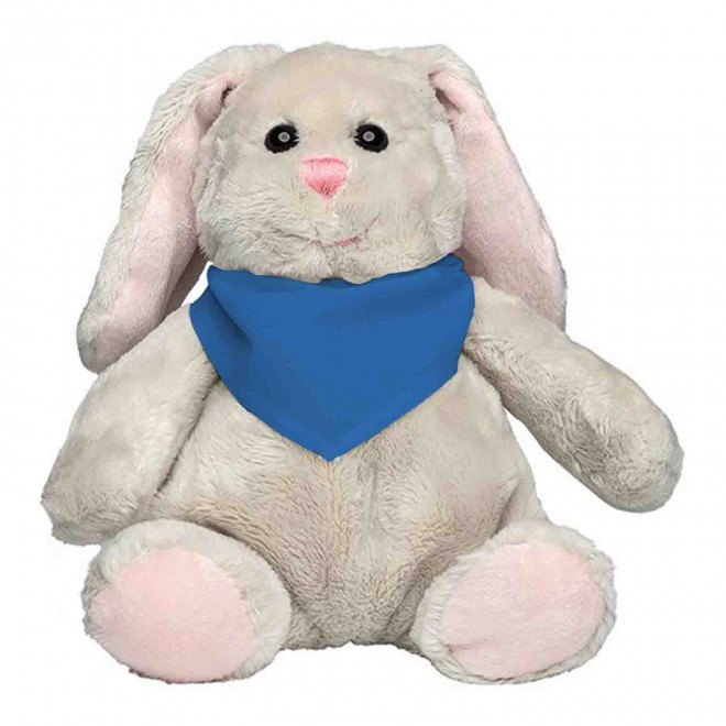 PELUCHE LAPIN PERSONNALISABLE 'KANOU BANDANA' - bleu