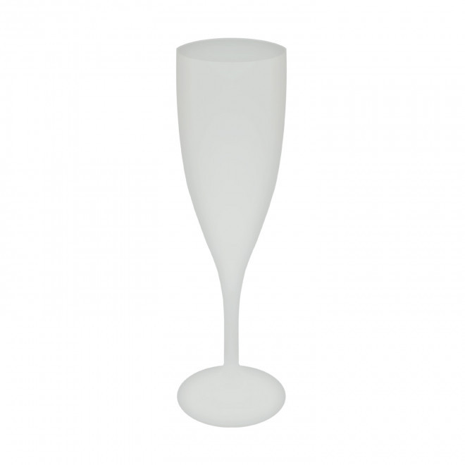 FLÛTE À CHAMPAGNE RÉUTILISABLE PERSONNALISÉE MIE 'CUPCHAMPAGNE EUROPE' 14CL - blanc