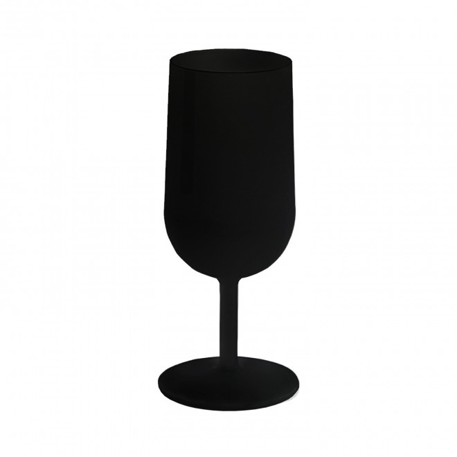 VERRE À VIN RÉUTILISABLE PERSONNALISÉ MIE 'CUPVIN EUROPE' 18CL - noir