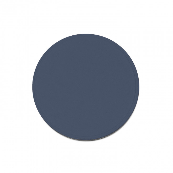 DESSOUS DE VERRE MIF EN CUIR RECYCLE 'COLETTE' - bleu jean