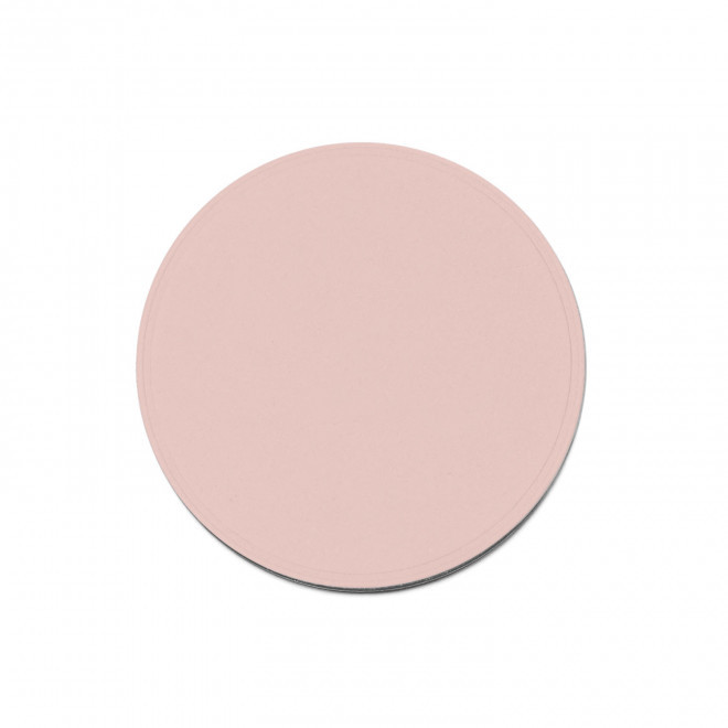 DESSOUS DE VERRE MIF EN CUIR RECYCLE 'COLETTE' - rose