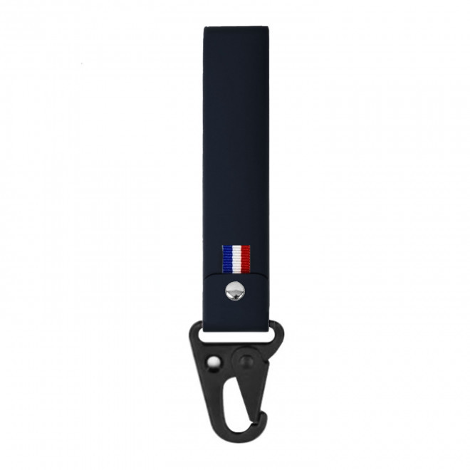 PORTE CLE PERSONNALISABLE MOUSQUETON MIF 'CLARA' - bleu nuit