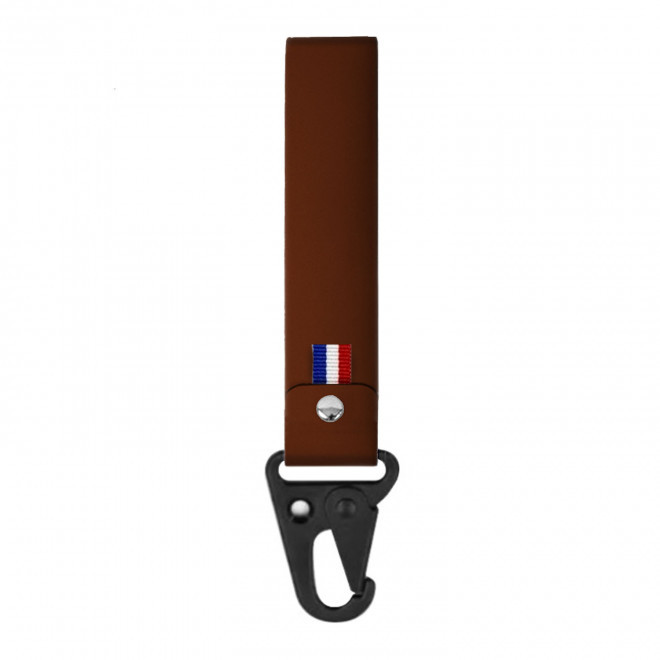 PORTE CLE PERSONNALISABLE MOUSQUETON MIF 'CLARA' - terracotta