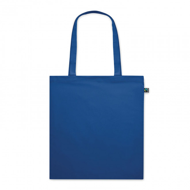 SAC COTON COULEUR PERSONNALISABLE 'ANTONIO FAIRTRADE' - bleu royal