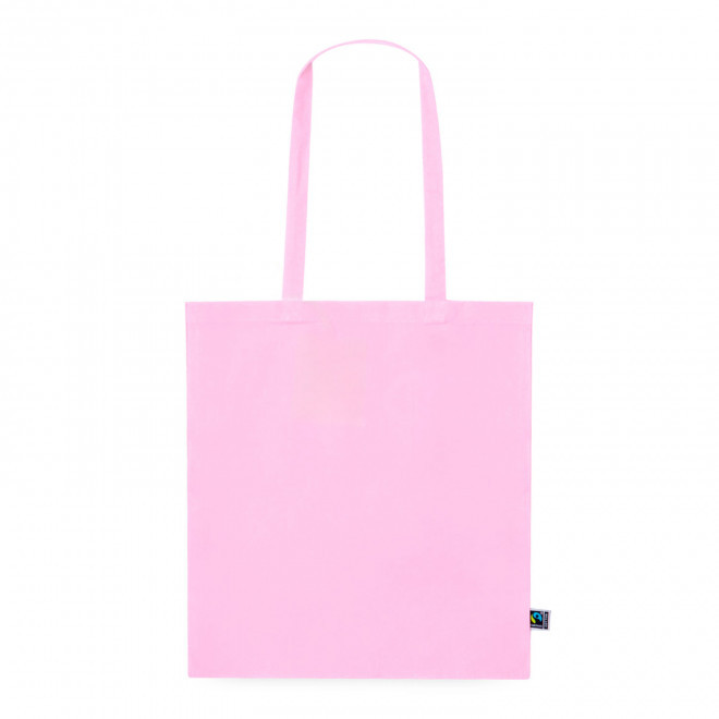 SAC COTON COULEUR PERSONNALISABLE 'ANTONIO FAIRTRADE' - rose clair