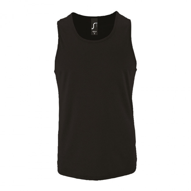 DÉBARDEUR PERSONNALISÉ HOMME 'SPORTY' - noir