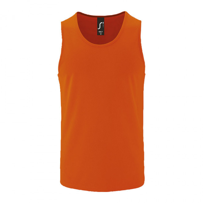 DÉBARDEUR PERSONNALISÉ HOMME 'SPORTY' - orange fluo