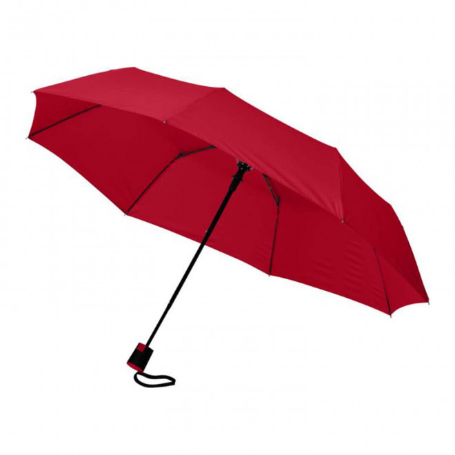PARAPLUIE PLIABLE TEMPÊTE AUTOMATIQUE PUBLICITAIRE 'WESTPORT' - rouge
