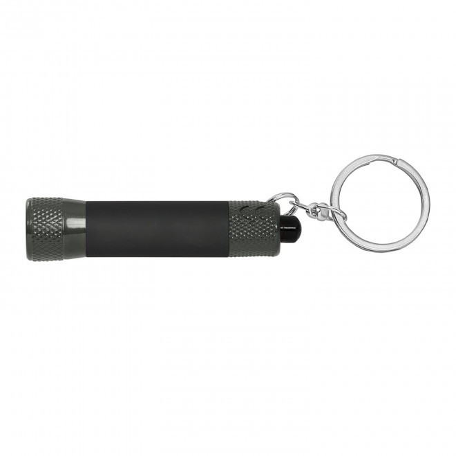 PORTE-CLE LAMPE PERSONNALISABLE 'VISTA TOUCH MONOCHROME' - gris foncé