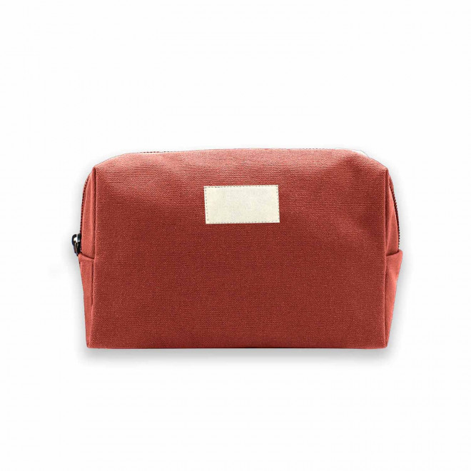 TROUSSE PERSONNALISABLE STUDIO BY HINDBAG 'ESTELLE' - rouge brique
