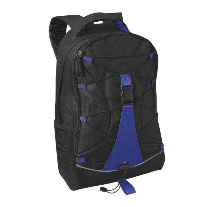 SAC À DOS SPORT ET RANDONNÉE PUBLICITAIRE 'WORTH'' - noir/bleu