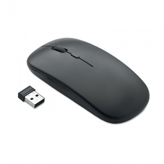SOURIS PERSONNALISABLE SANS FIL RECHARGEABLE 'CLICPY' - noir