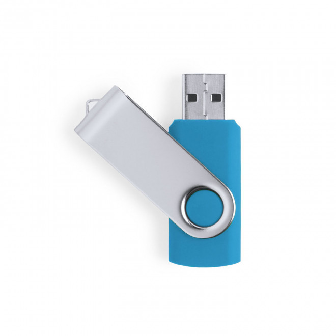 CLÉ USB PERSONNALISÉE 'TWISTER' 16GO - EXPÉDITION RAPIDE 4 JOURS - turquoise