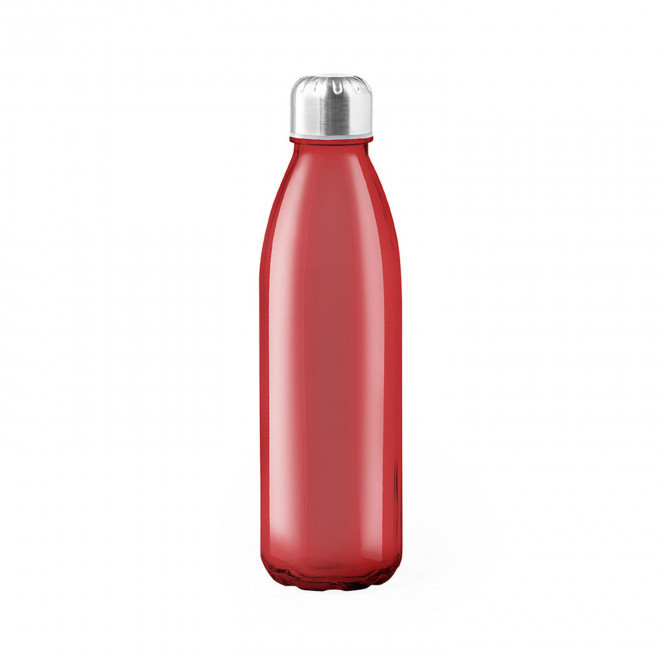BOUTEILLE EN VERRE PUBLICITAIRE 'MANYL COLOR' - rouge