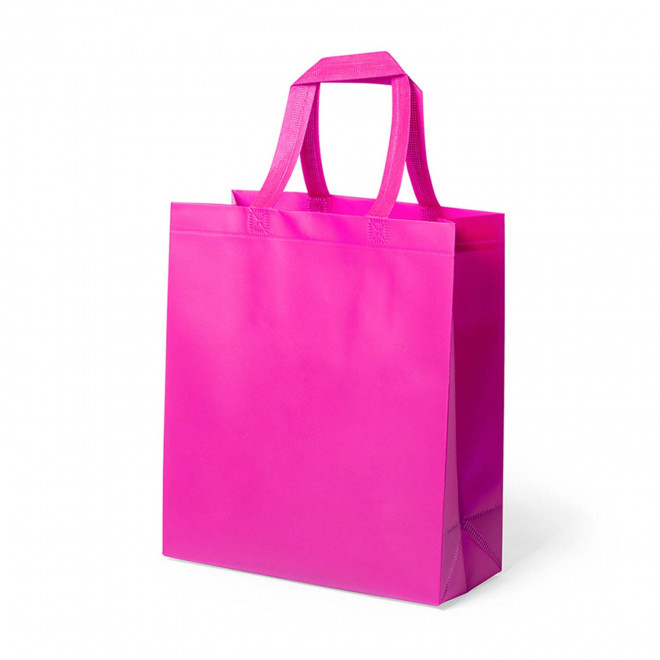 CABAS PUBLICITAIRE ANSES LONGUES 'VILLA'  - fuchsia