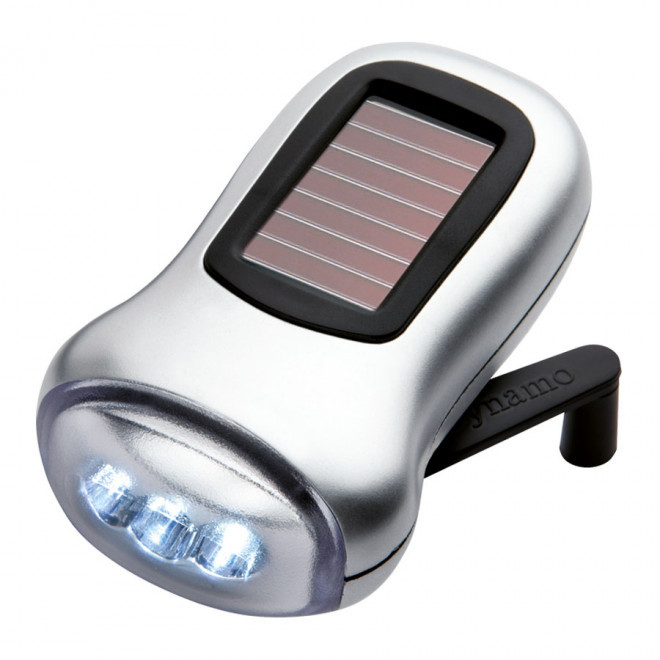 LAMPE TORCHE BI-ÉNERGIE PUBLICITAIRE 'DAGEN' - argenté