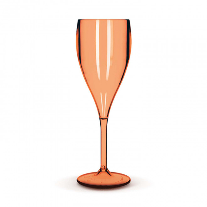 FLÛTE À CHAMPAGNE TRITAN® PERSONNALISÉE MIF 'SERULI' 16CL - orange