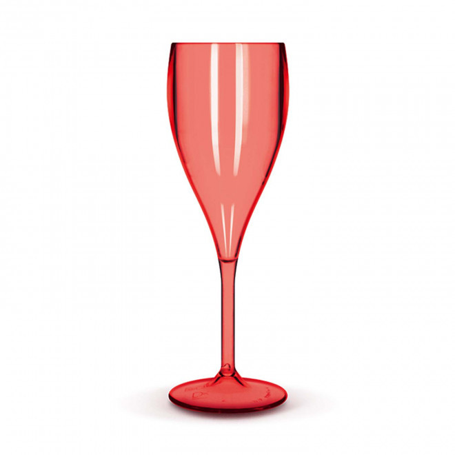 FLÛTE À CHAMPAGNE TRITAN® PERSONNALISÉE MIF 'SERULI' 16CL - rouge