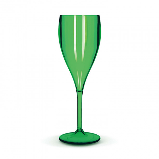 FLÛTE À CHAMPAGNE TRITAN® PERSONNALISÉE MIF 'SERULI' 16CL - vert