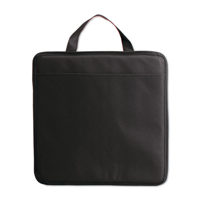 COUSSIN PUBLICITAIRE NON TISSÉ 'STADIUM' - noir